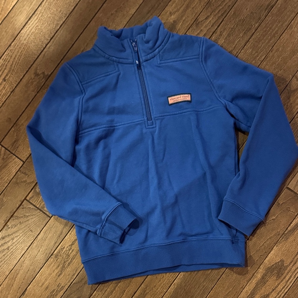 Youth VV Blue Half-Zip Sweater